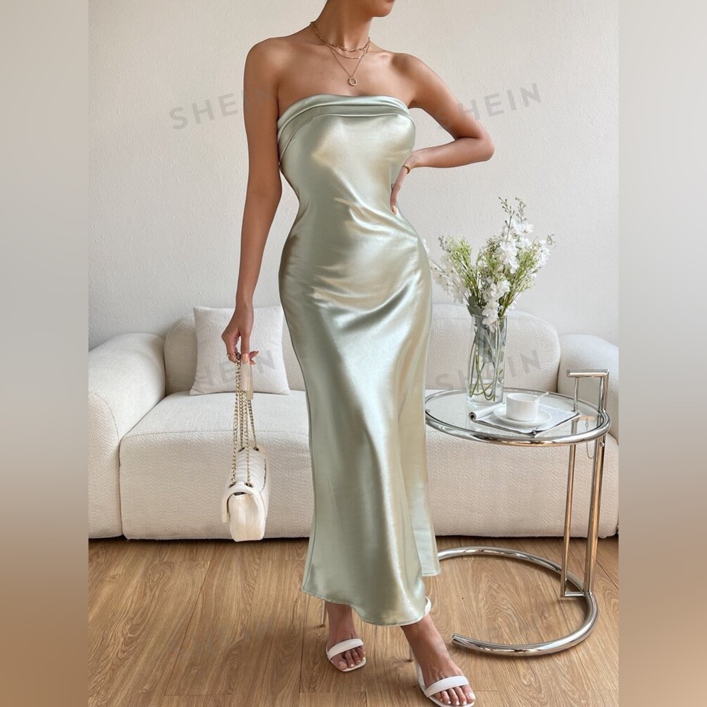 SHEIN BAE Cut Out Backless Tube Dress